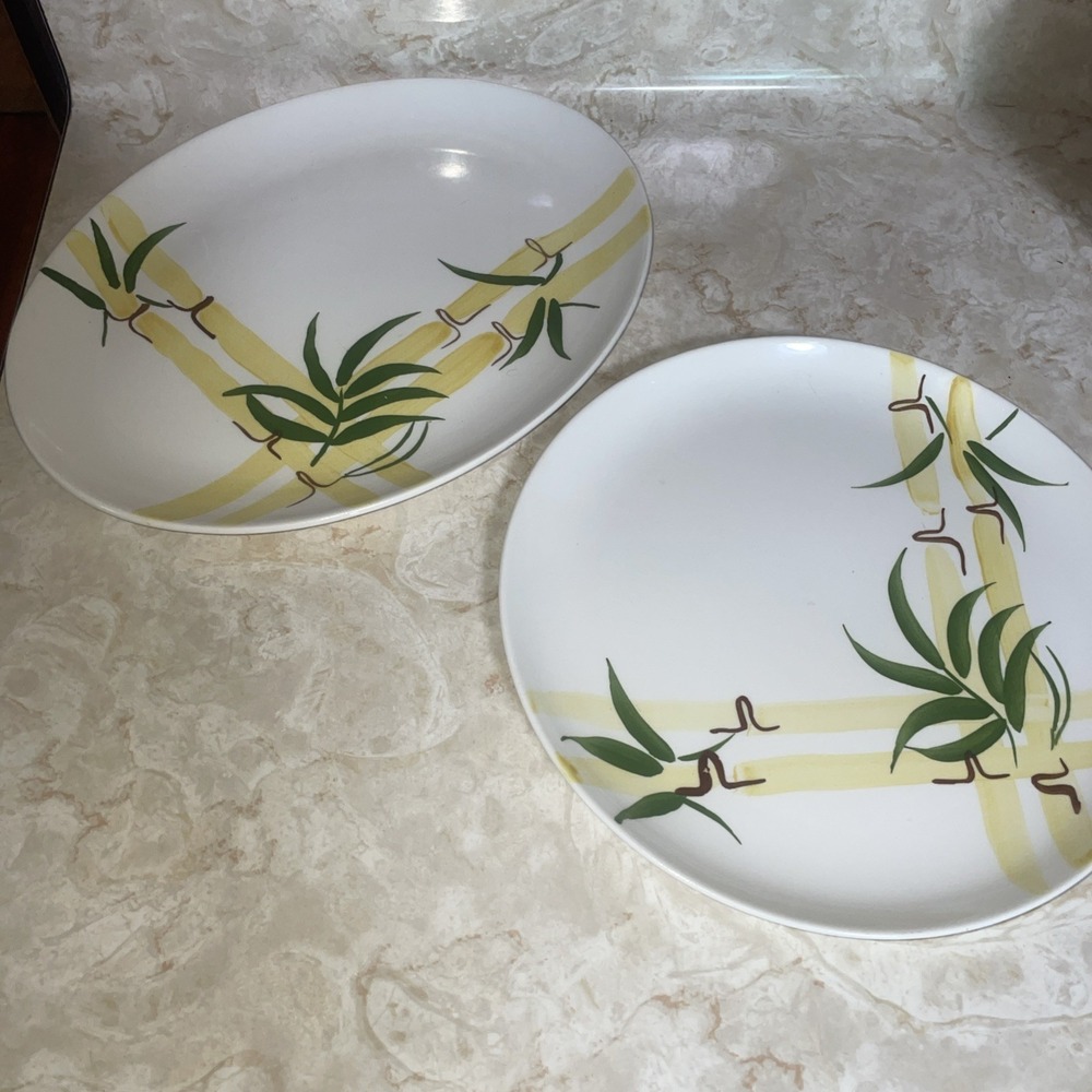Stetson‎ MCM Hand Painted South Pacific Serving Platter & 9.5" Plate